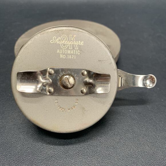 Vtg SHAKESPEARE OK AUTOMATIC NO. 1821 MODEL GE Fly-Fishing Reel Made In USA - Picture 1 of 8